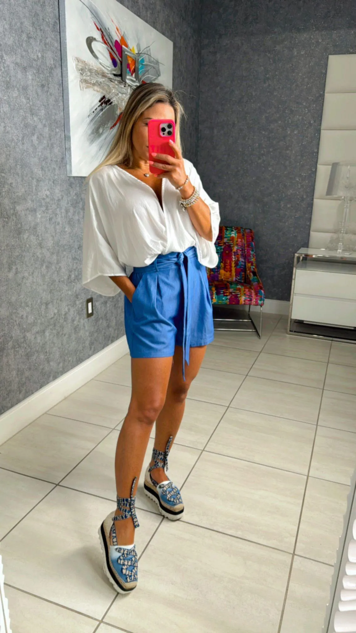 4997 Loose fit denim romper