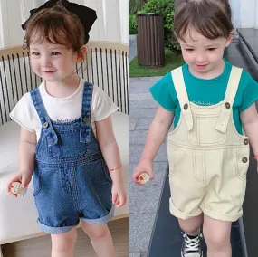 [507296] - Bawahan Overall Anak Perempuan - Motif Front Pocket