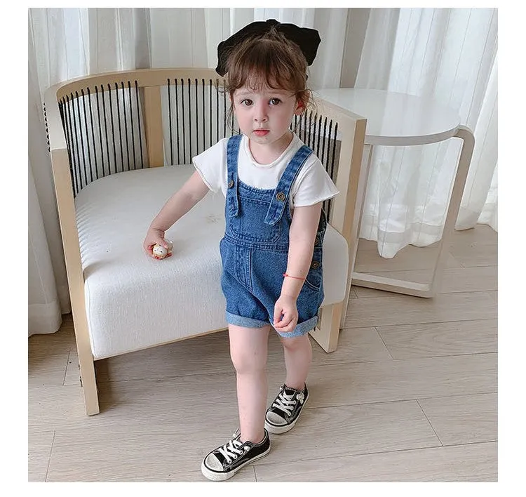 [507296] - Bawahan Overall Anak Perempuan - Motif Front Pocket