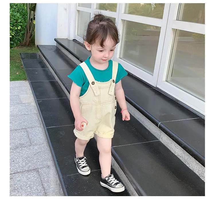 [507296] - Bawahan Overall Anak Perempuan - Motif Front Pocket