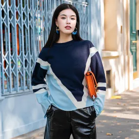 8GIRLS TEXTURED COLORBLOCK KNITTED JUMPER