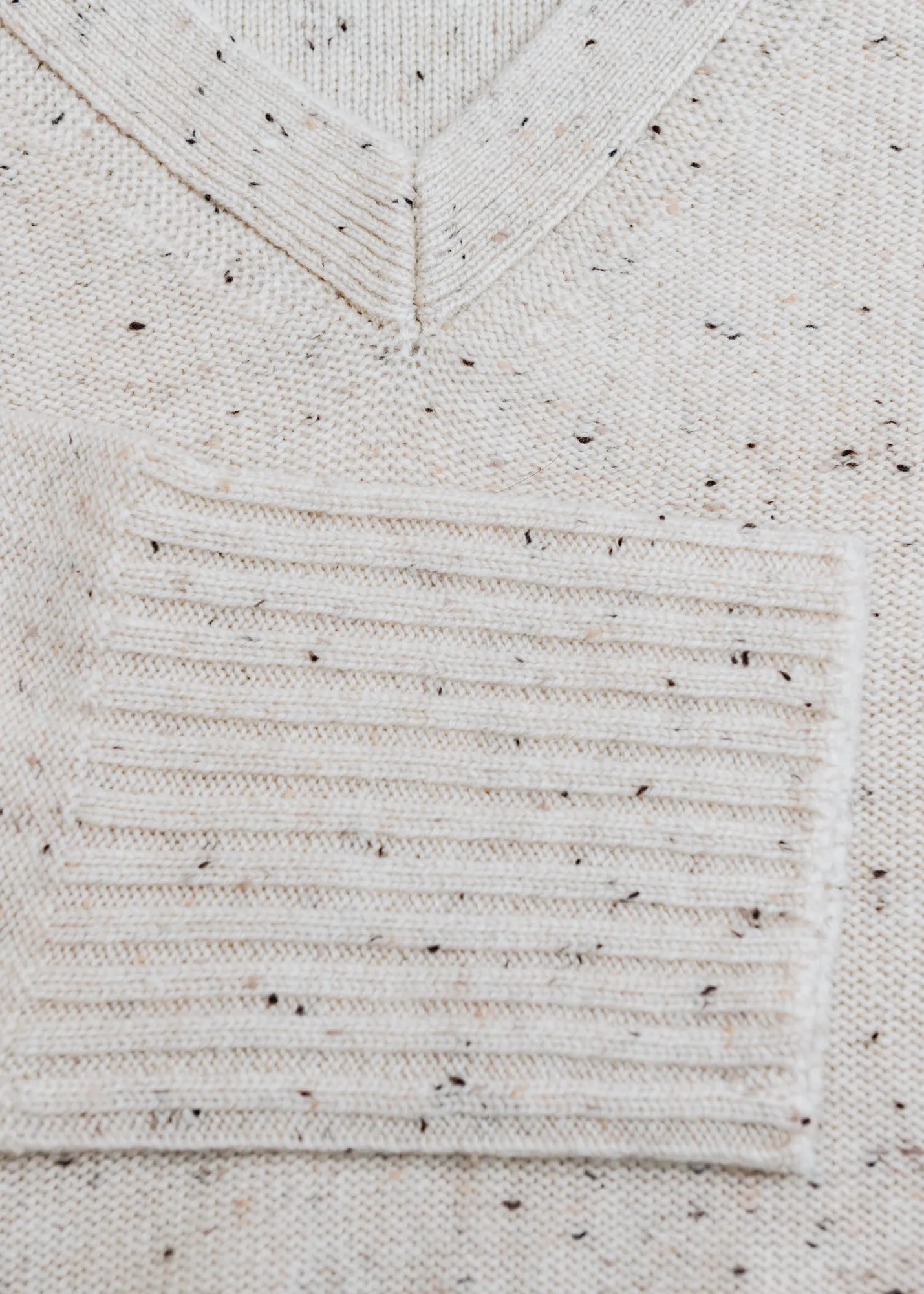 Adalyn V-Neck Jumper in Earth Melange