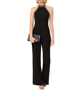 Adrianna Papell Embellished Wide-Leg Jumpsuit