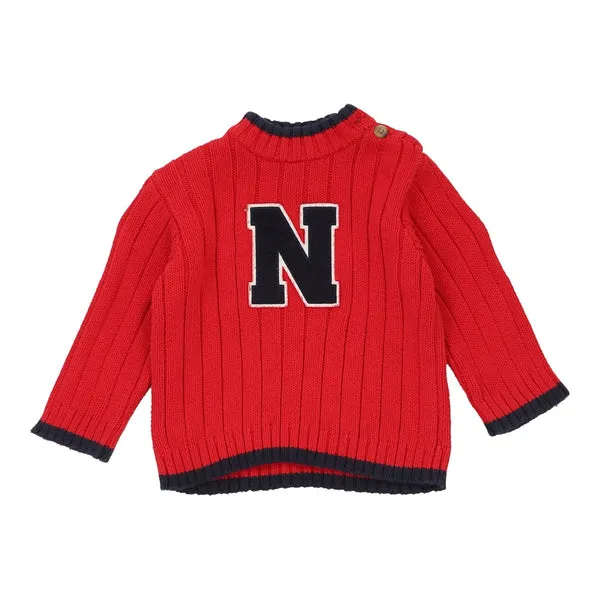 Age 12-24 Months Nautica Jumper - XL Red Cotton