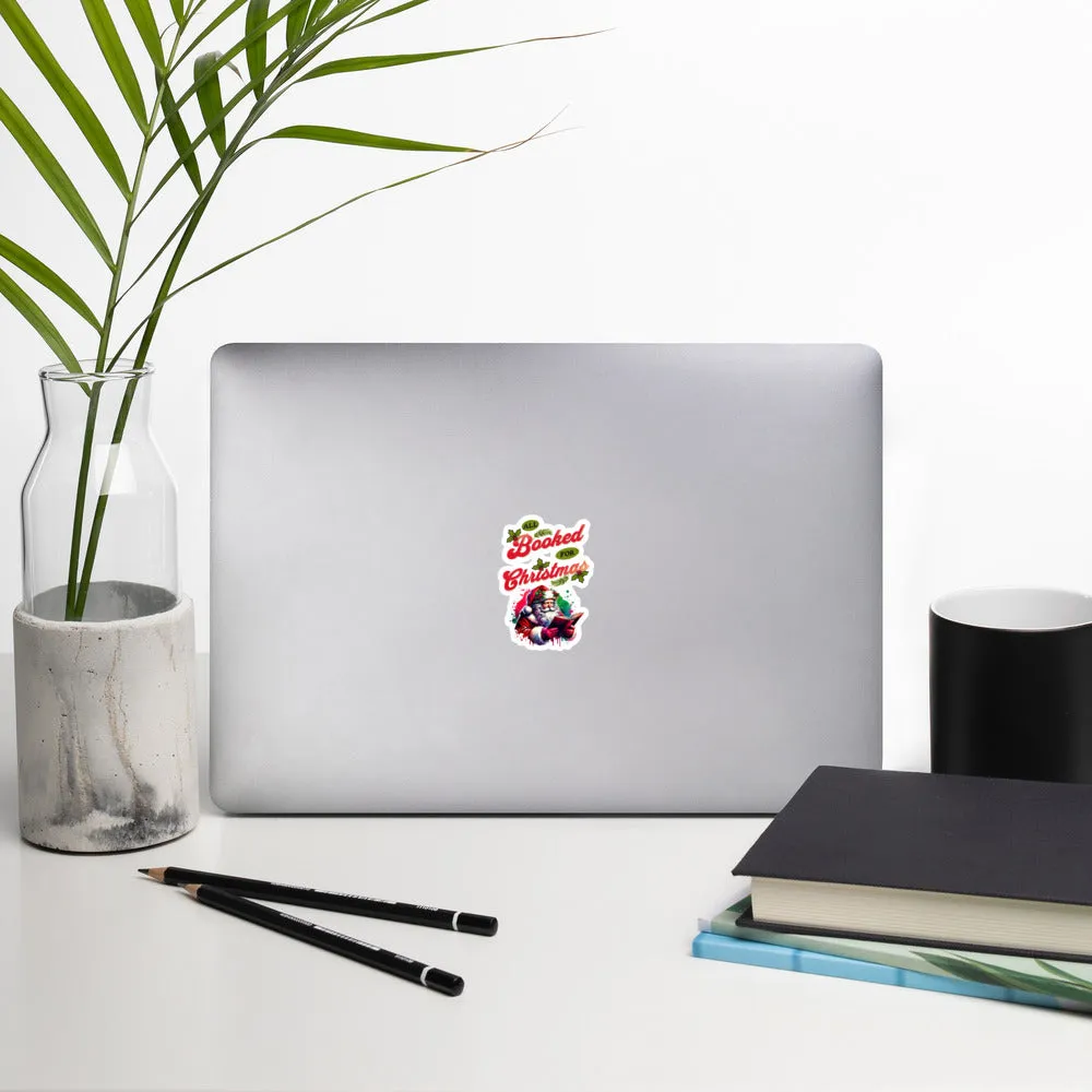 All Booked for Christmas Stickers