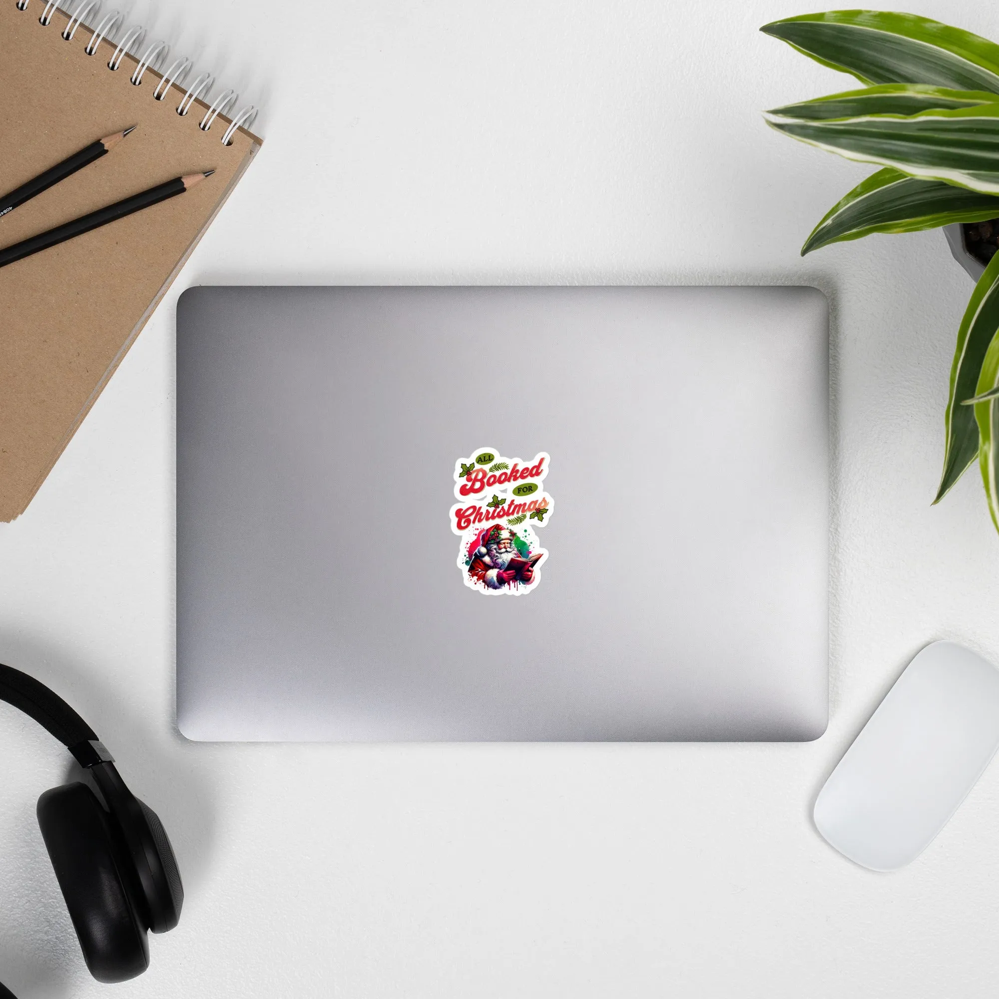 All Booked for Christmas Stickers