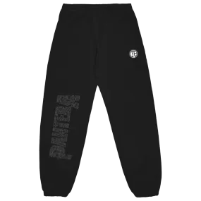Angry Logo Black Joggers