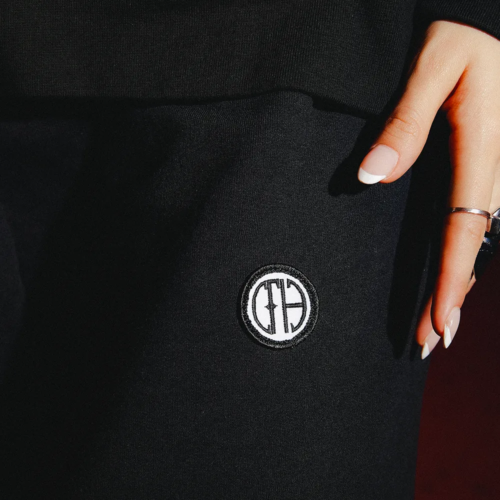 Angry Logo Black Joggers