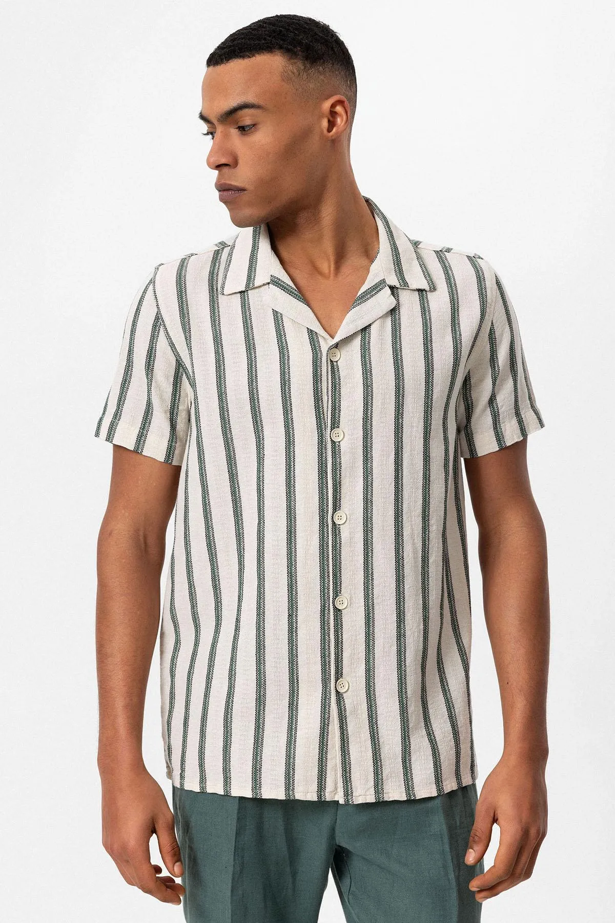ANT Camp  Collar Striped Men's Shirt - Azuqueca de Henares