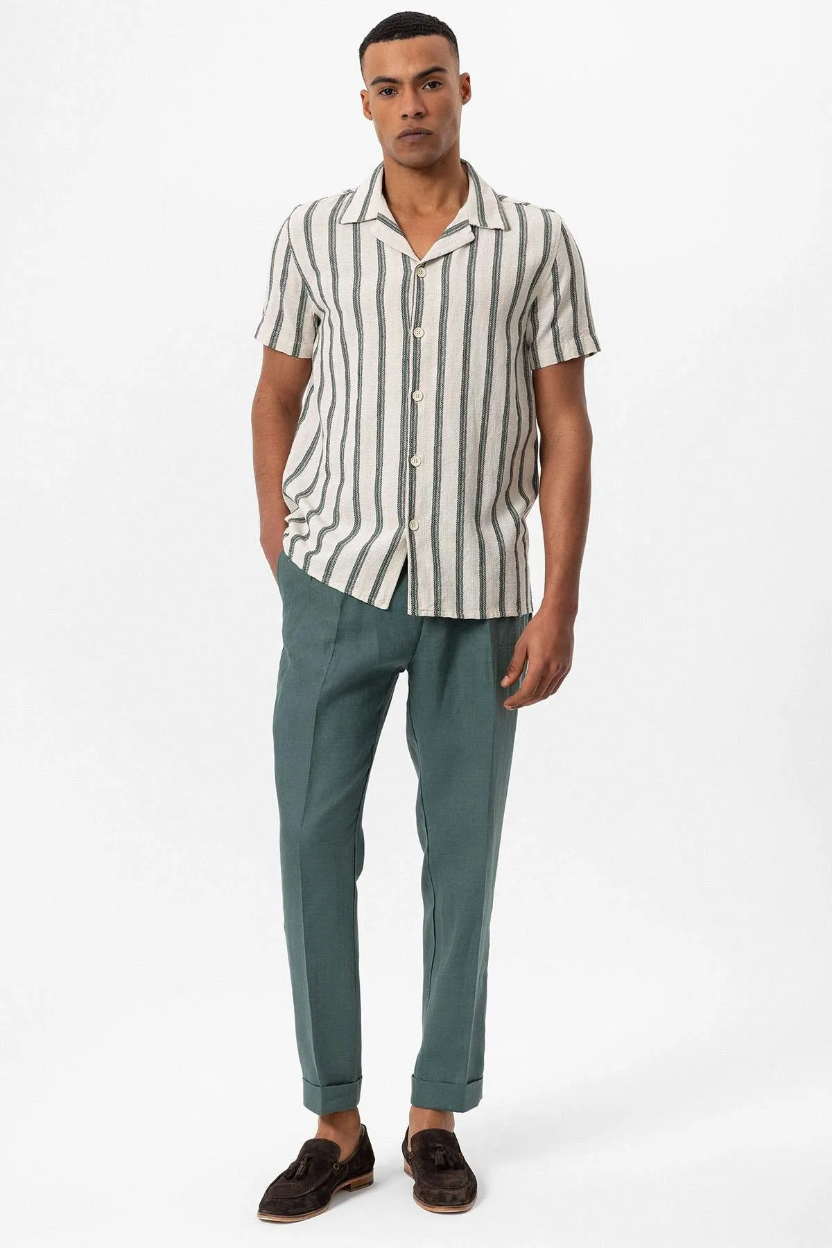 ANT Camp  Collar Striped Men's Shirt - Azuqueca de Henares