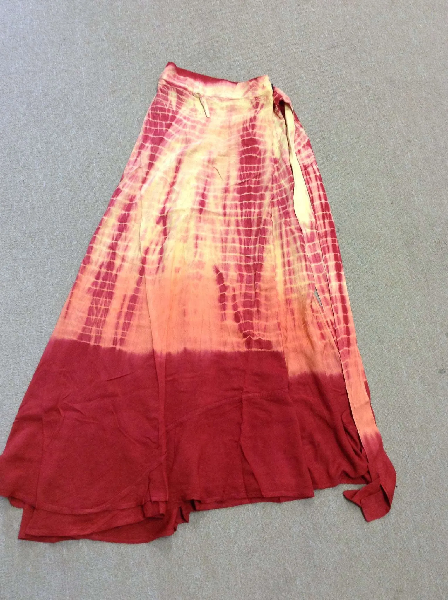 Assorted Long Tie-Dye Wrap Skirts