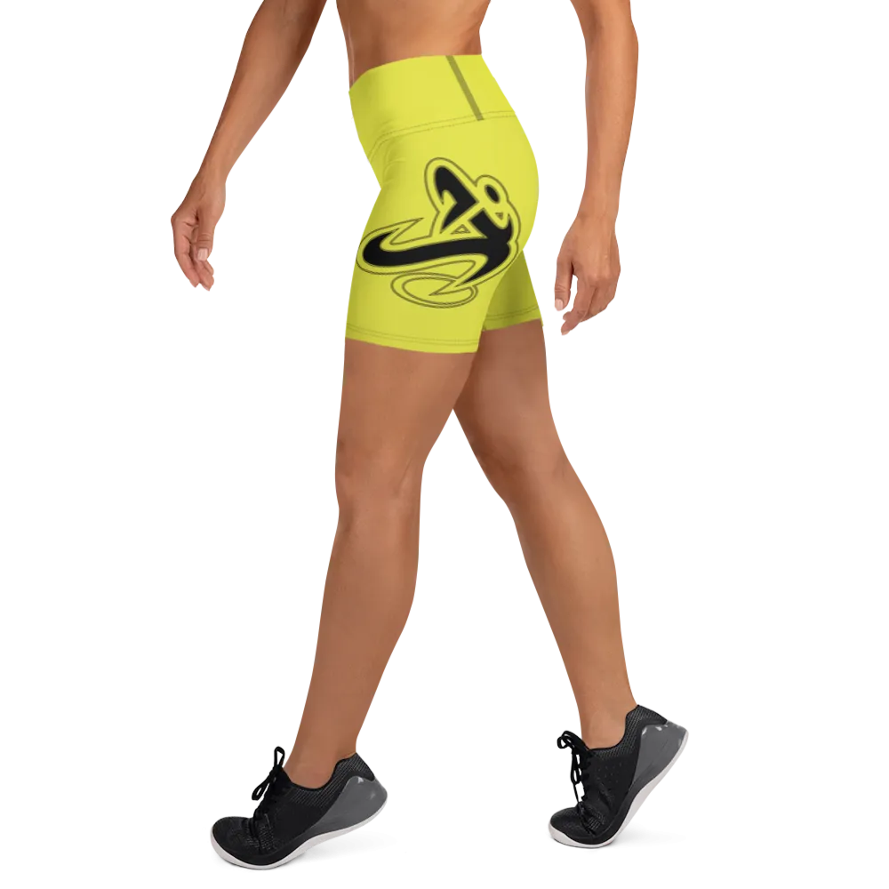 Athletic Apparatus Starship Black logo Yoga Shorts