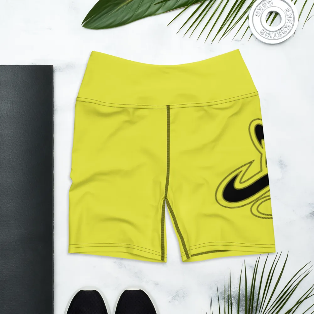 Athletic Apparatus Starship Black logo Yoga Shorts