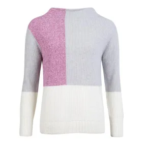 Barbour Earn Ladies Funnel Neck Knit - Cream