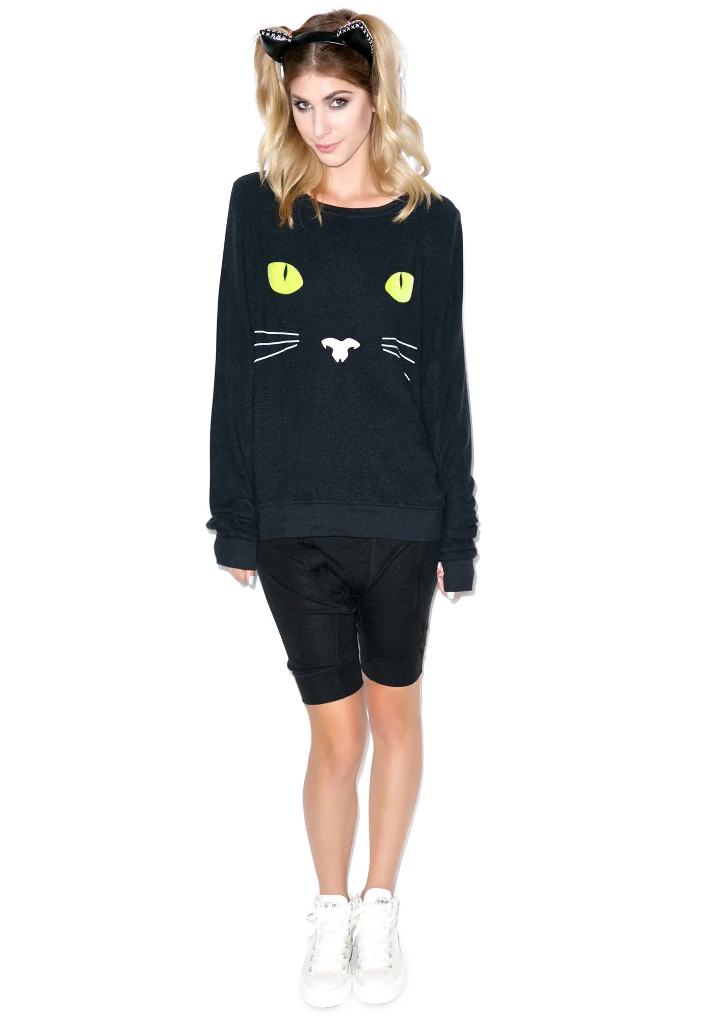 Black Cat Baggy Beach Jumper
