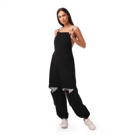 Black denim overall