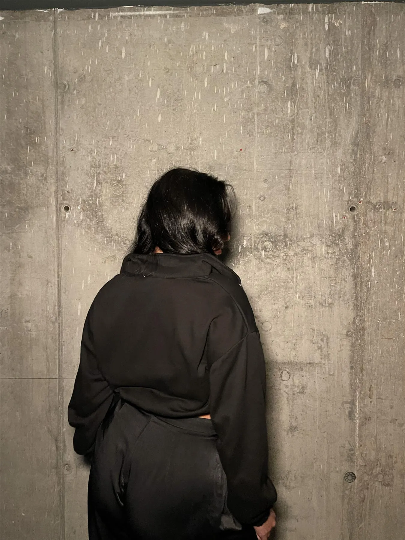 Black Zip- Neck -Jumper