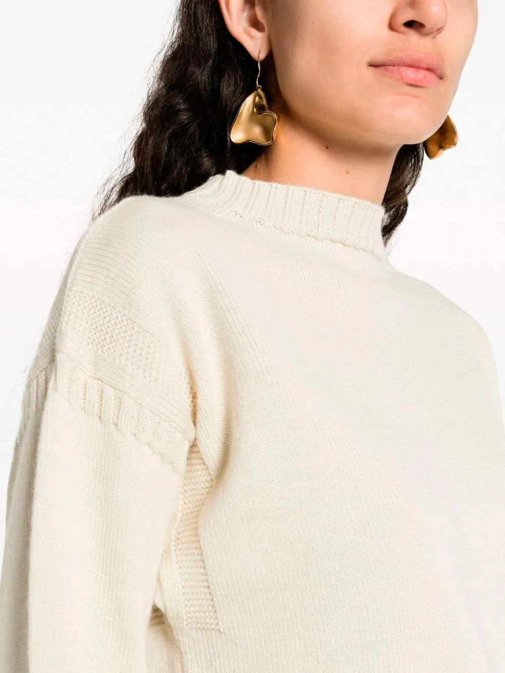 Boat-neck jumper