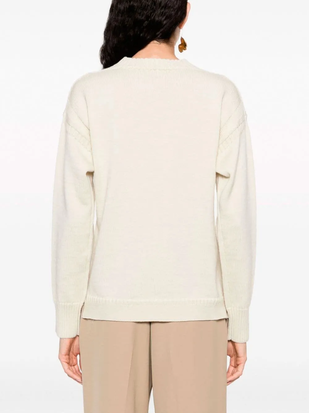 Boat-neck jumper