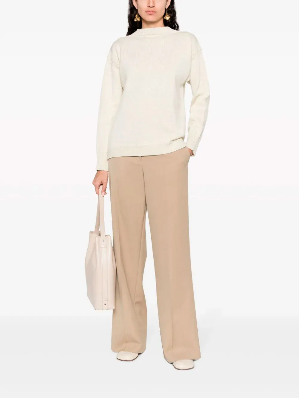 Boat-neck jumper