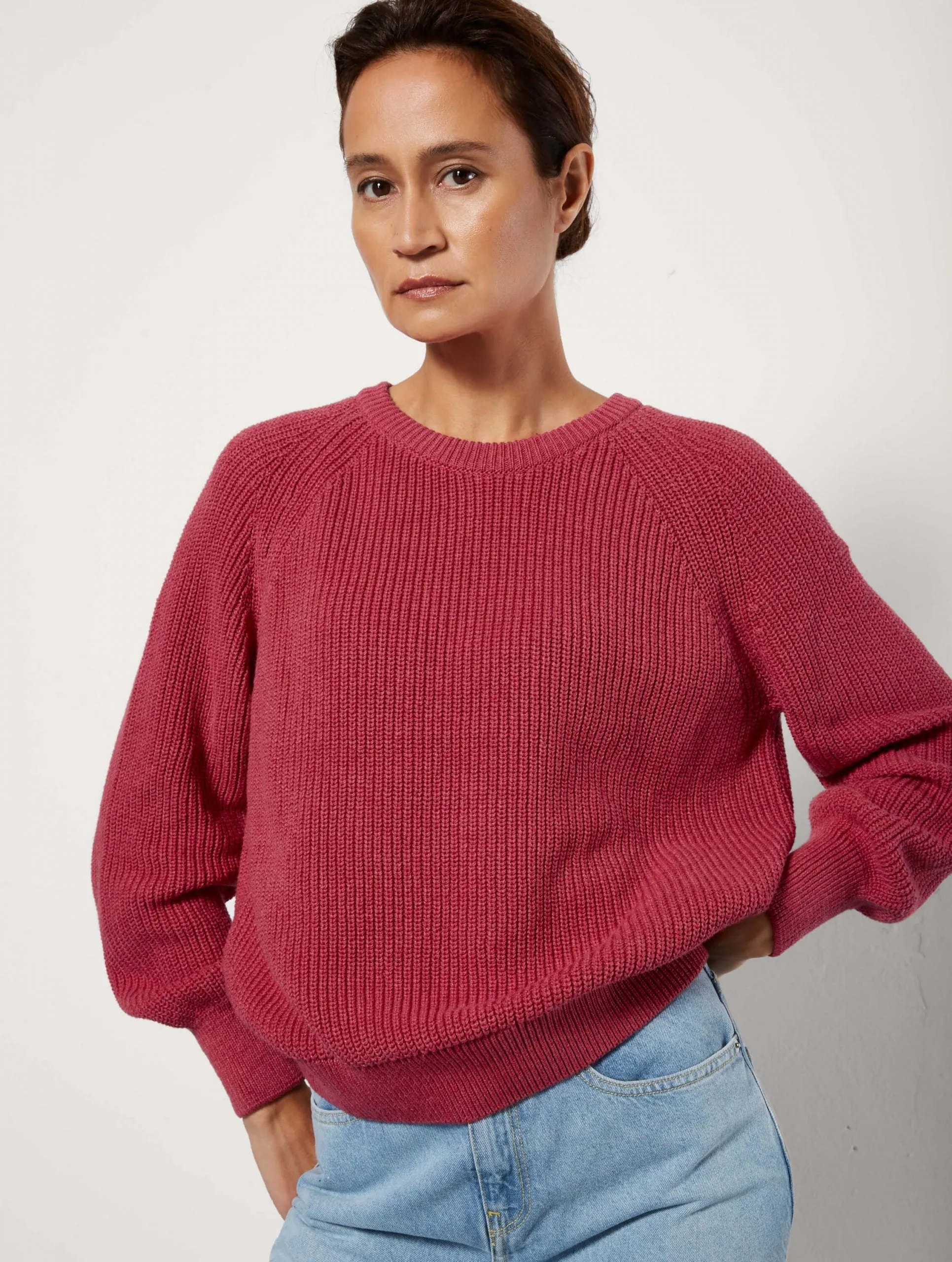 Bobby Knitted Jumper Raspberry Red