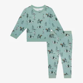 Boy's Long Sleeve Sweatshirt & Jogger Set, Wallace (Knights)
