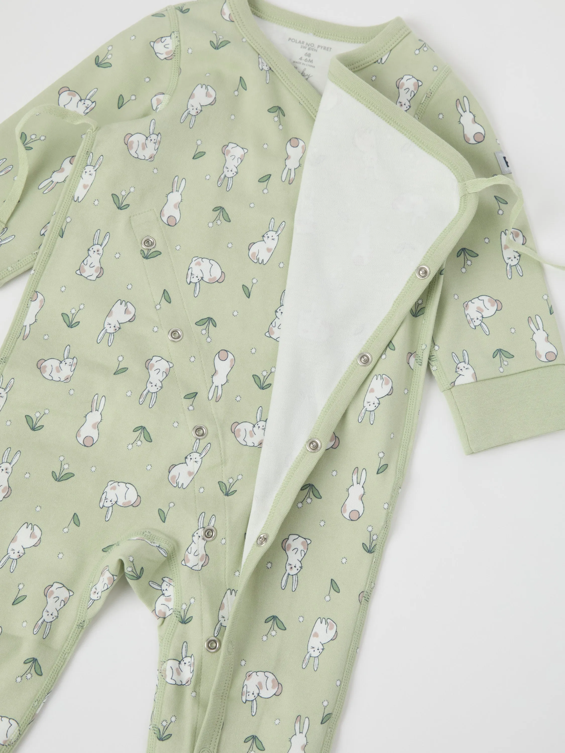 Bunny Print Baby Romper