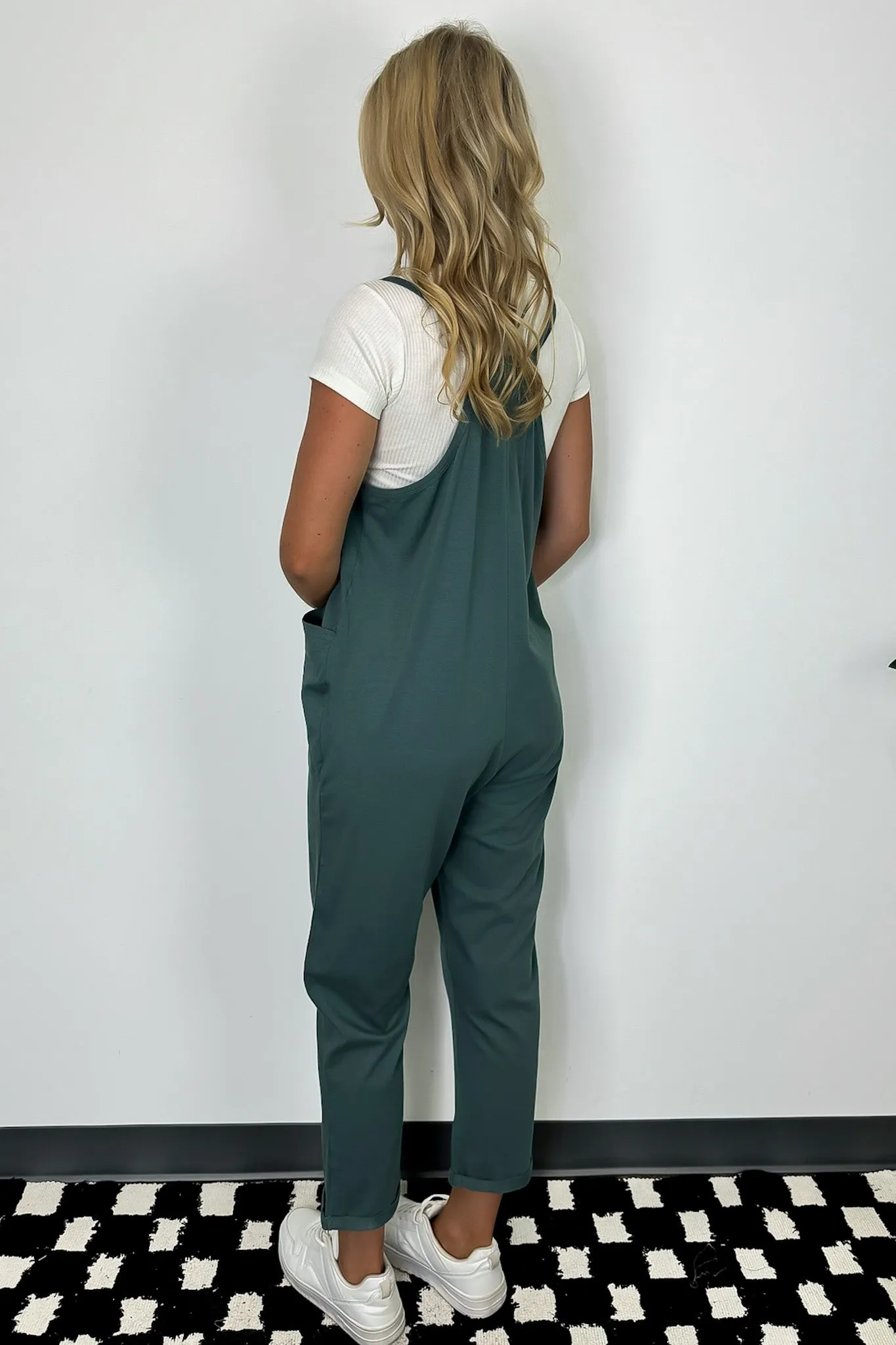 Calculated Charm Knit Relaxed Pocket Jumpsuit
