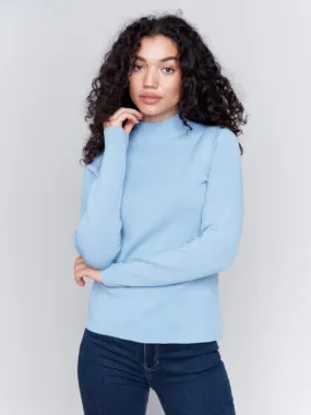 Charlie B - Reversible Jacquard Mock Neck Sweater 🇨🇦