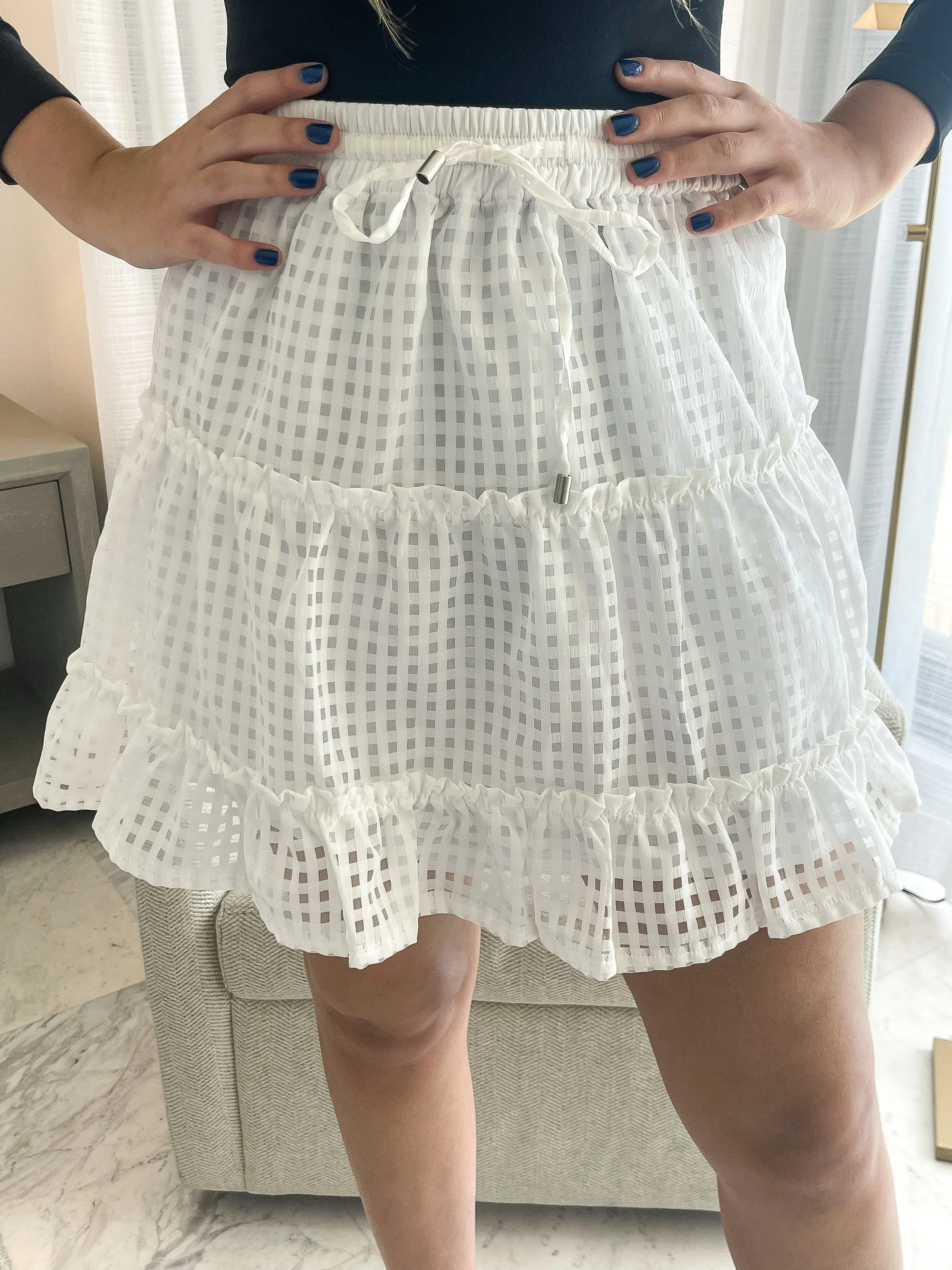CHECKERED SKIRT