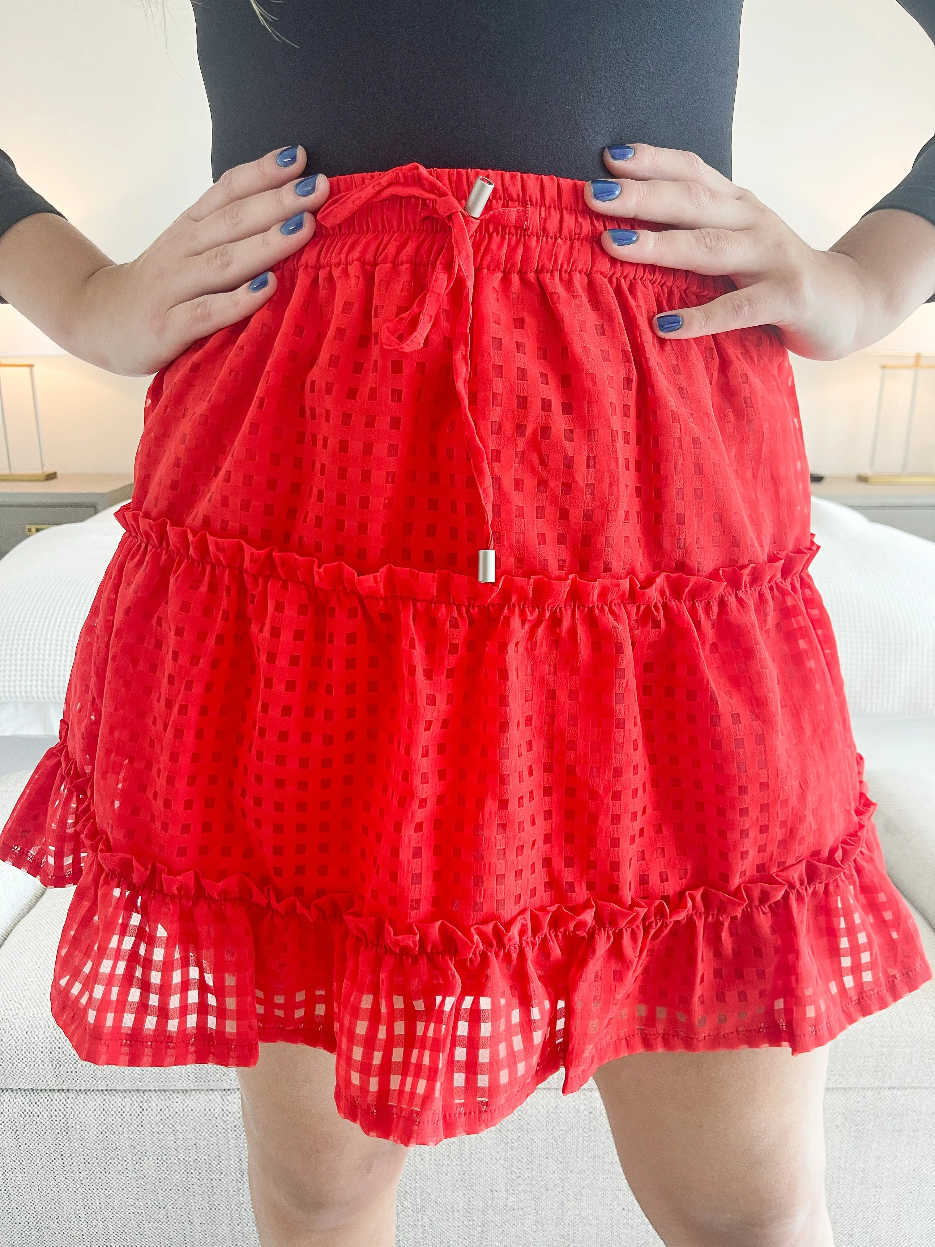 CHECKERED SKIRT