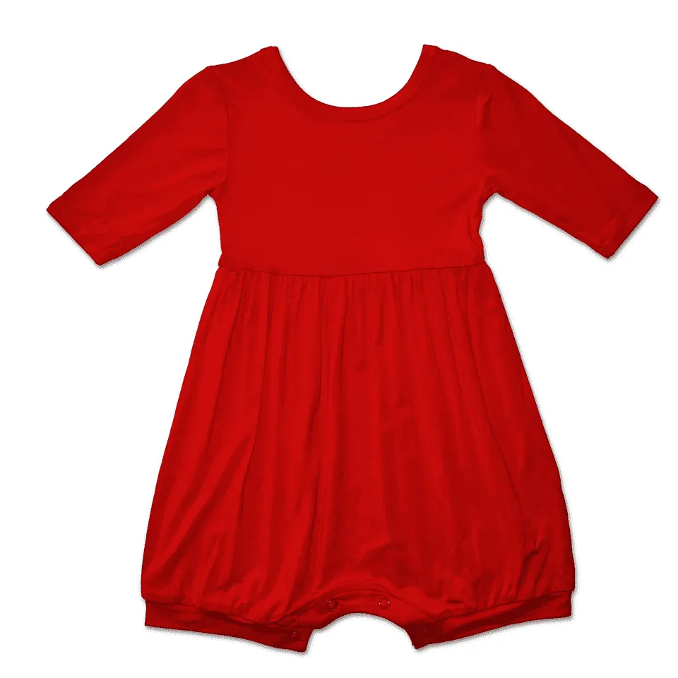 Cherry Half Sleeve Bummie Romper