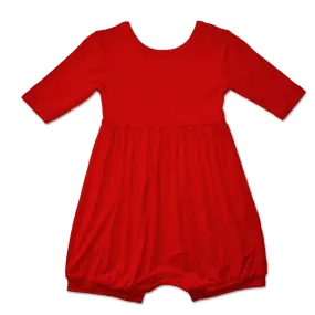 Cherry Half Sleeve Bummie Romper