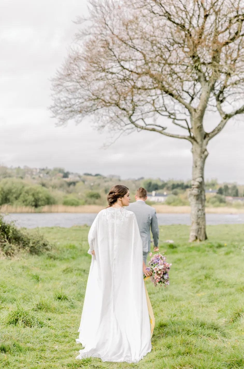 Chiffon Bridal Cape (#MAEVE)