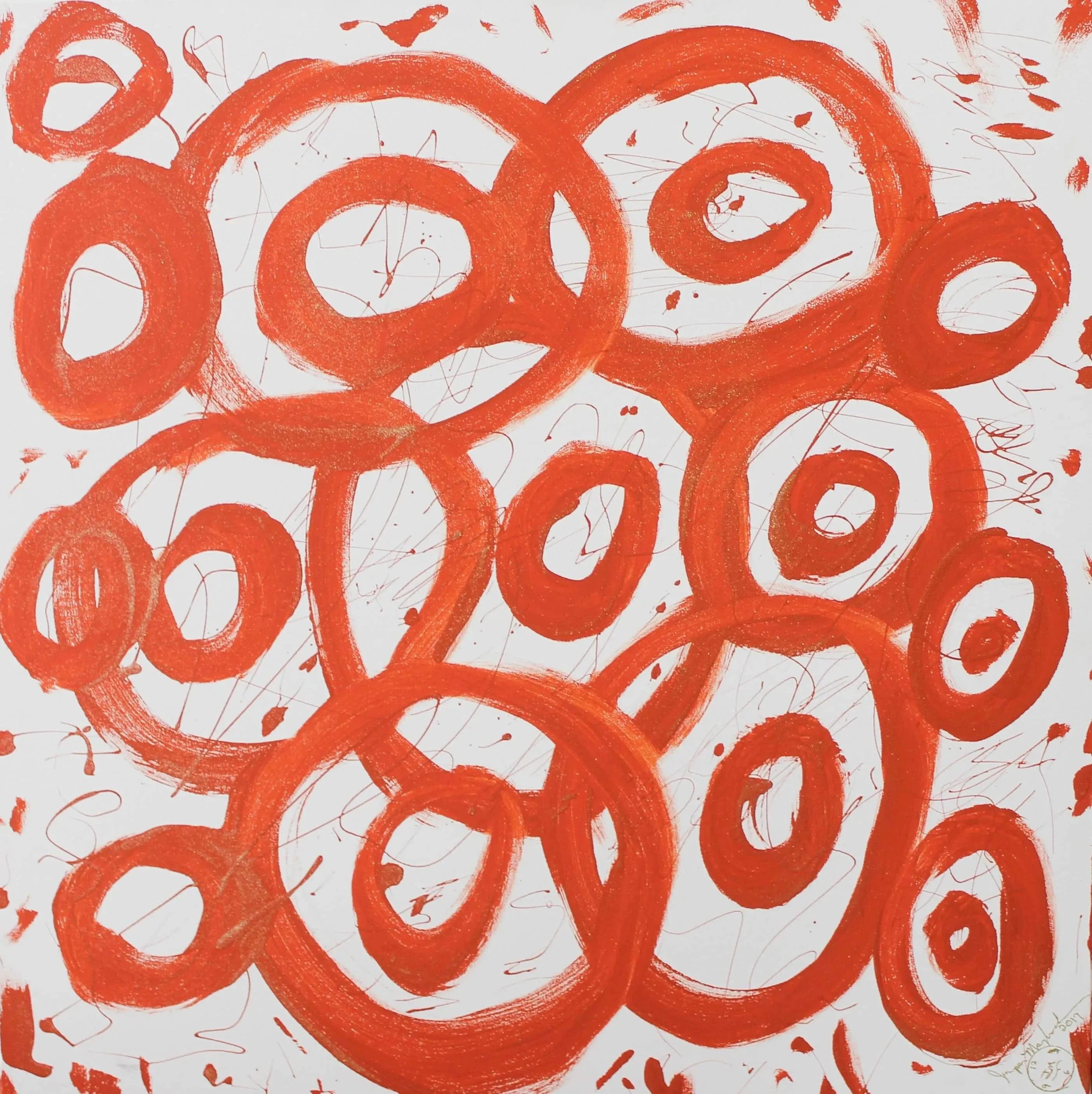 Circle of Life #1  (Embellished-Hand Signed by the Artist)