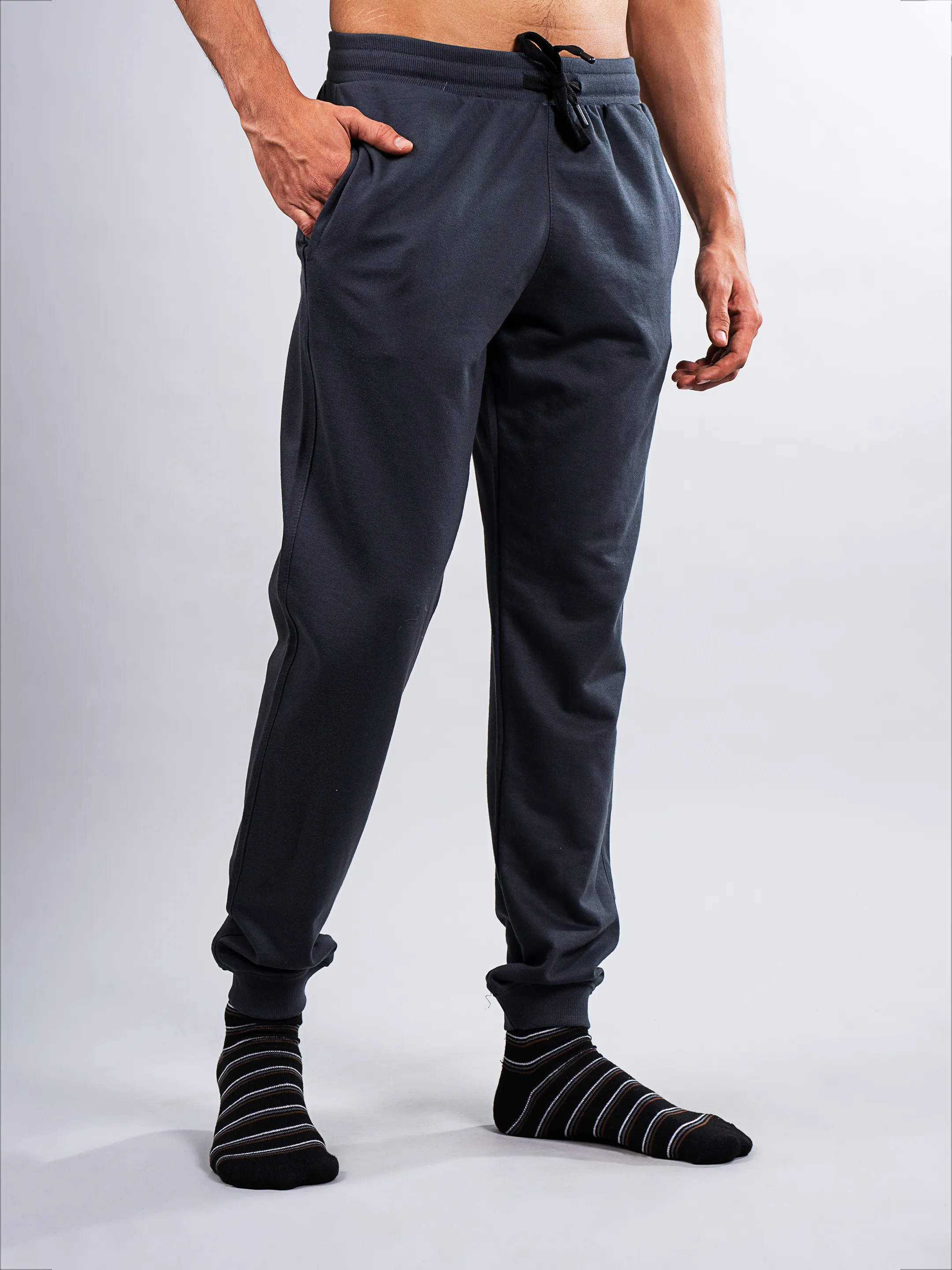 Classic Regular Dark Grey Joggers | FabDone