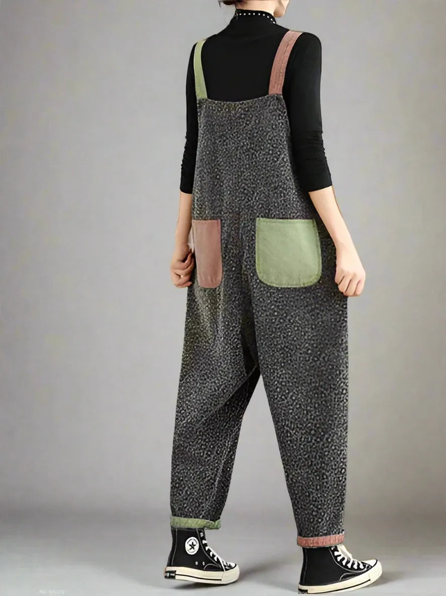 Colorblock Utility Overall Dungaree