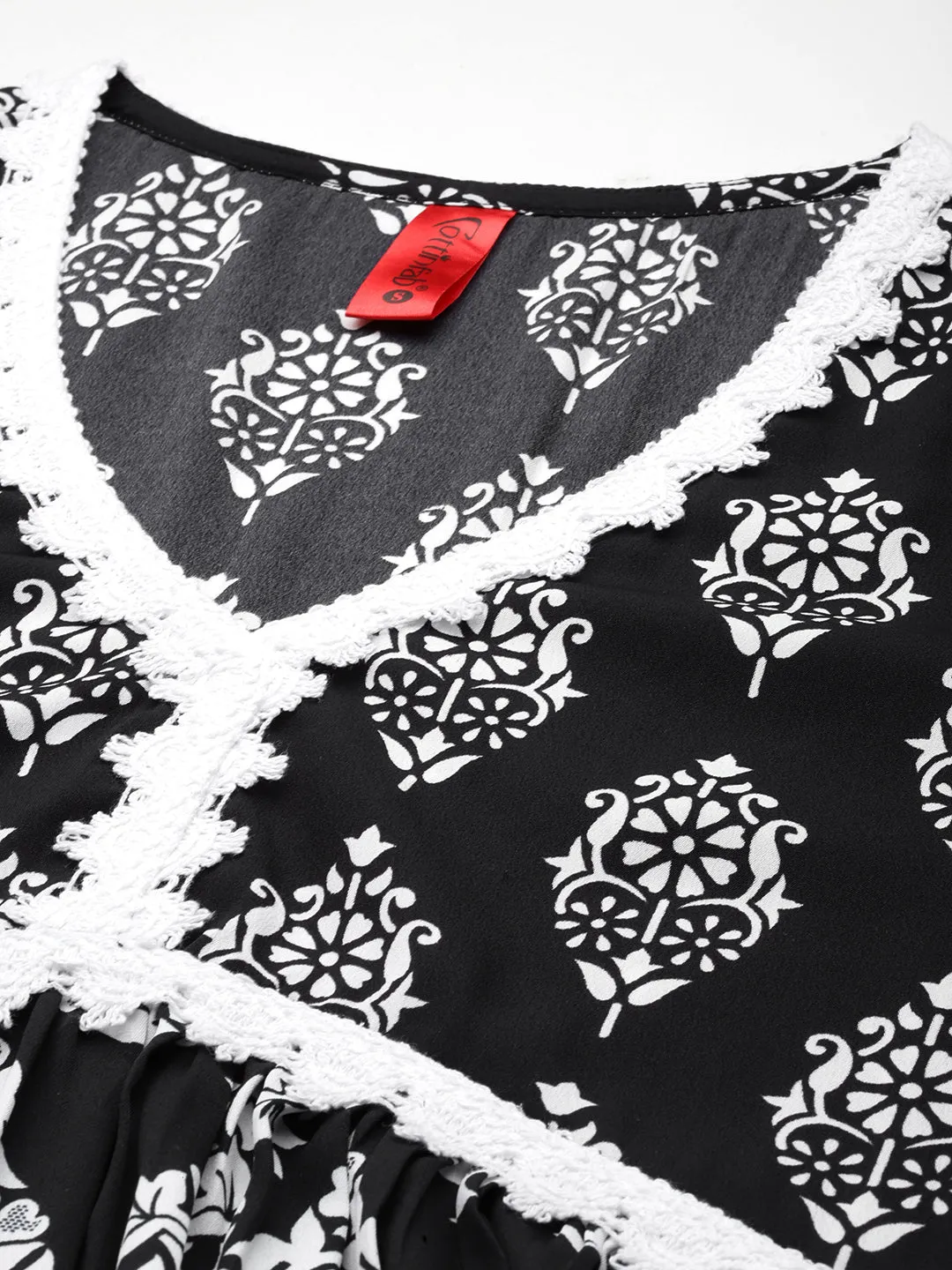 Cottinfab Women Ethnic Motifs Printed Ethnic Co-Ords