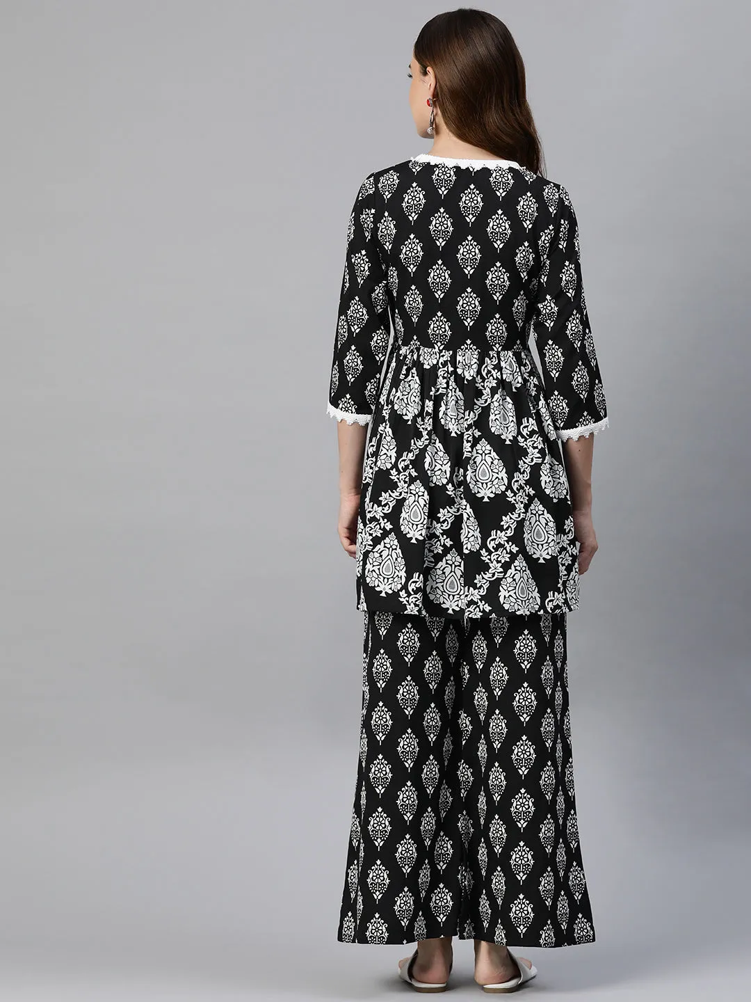 Cottinfab Women Ethnic Motifs Printed Ethnic Co-Ords