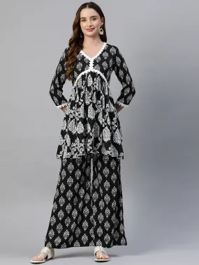 Cottinfab Women Ethnic Motifs Printed Ethnic Co-Ords