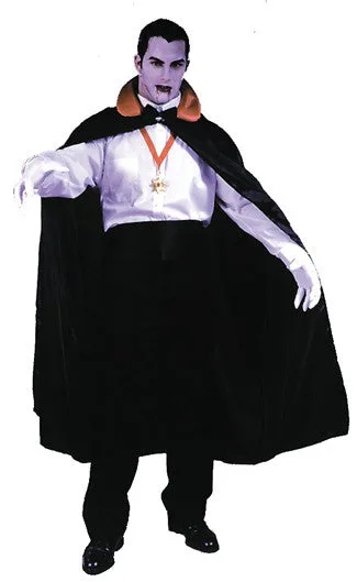 Count Cape 56In Black  Costume