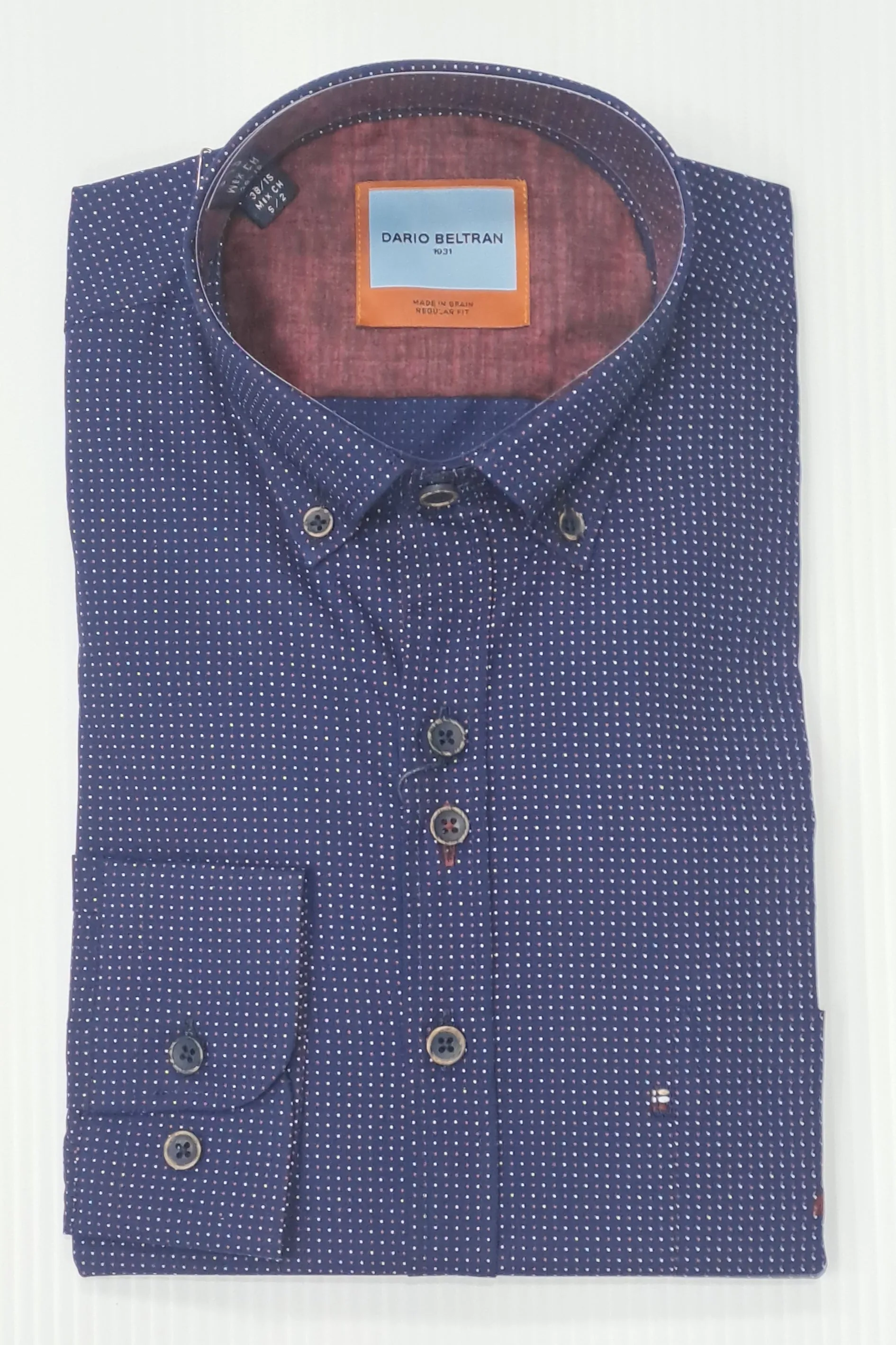 Dario Beltran Benuza Regular Fit Long Sleeve Shirt 490 - Navy