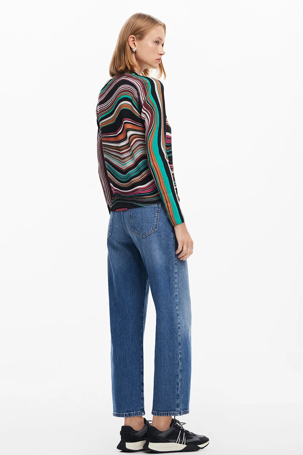 Desigual Wavy Striped Sweater