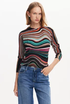 Desigual Wavy Striped Sweater
