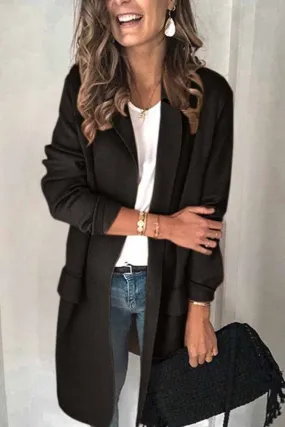 Dunnmall Solid Color Long Sleeve blazer(6 Colors)