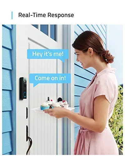 eufy Security, Wi-Fi Video Doorbell, 2K Resolution Video doorbell Camera, No Monthly Fees, Secure Local Storage, Human Detection, 2-Way Audio, Free Wireless Chime-Requires Existing Doorbell Wires