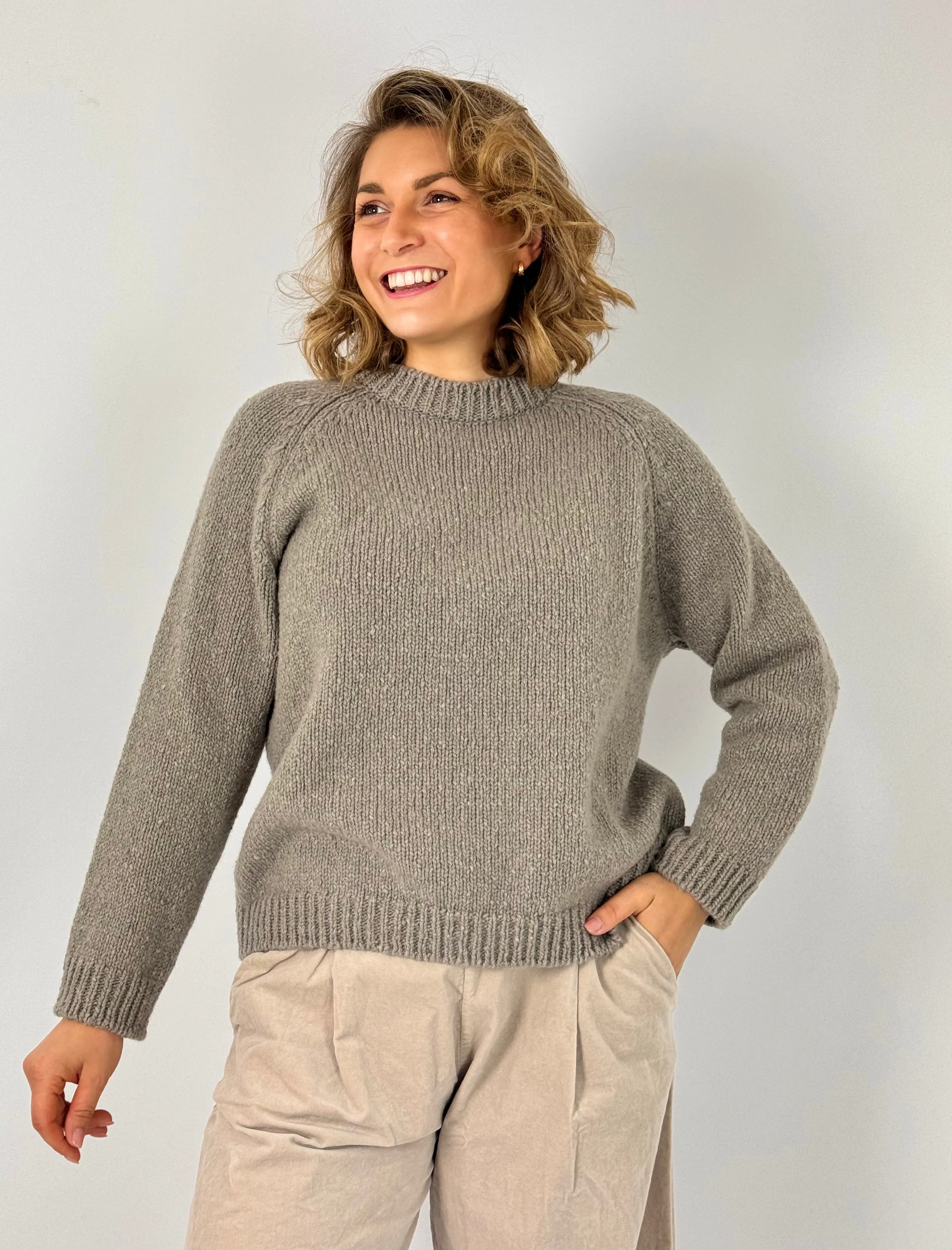 Evam Eva Raglan Jumper Mocha