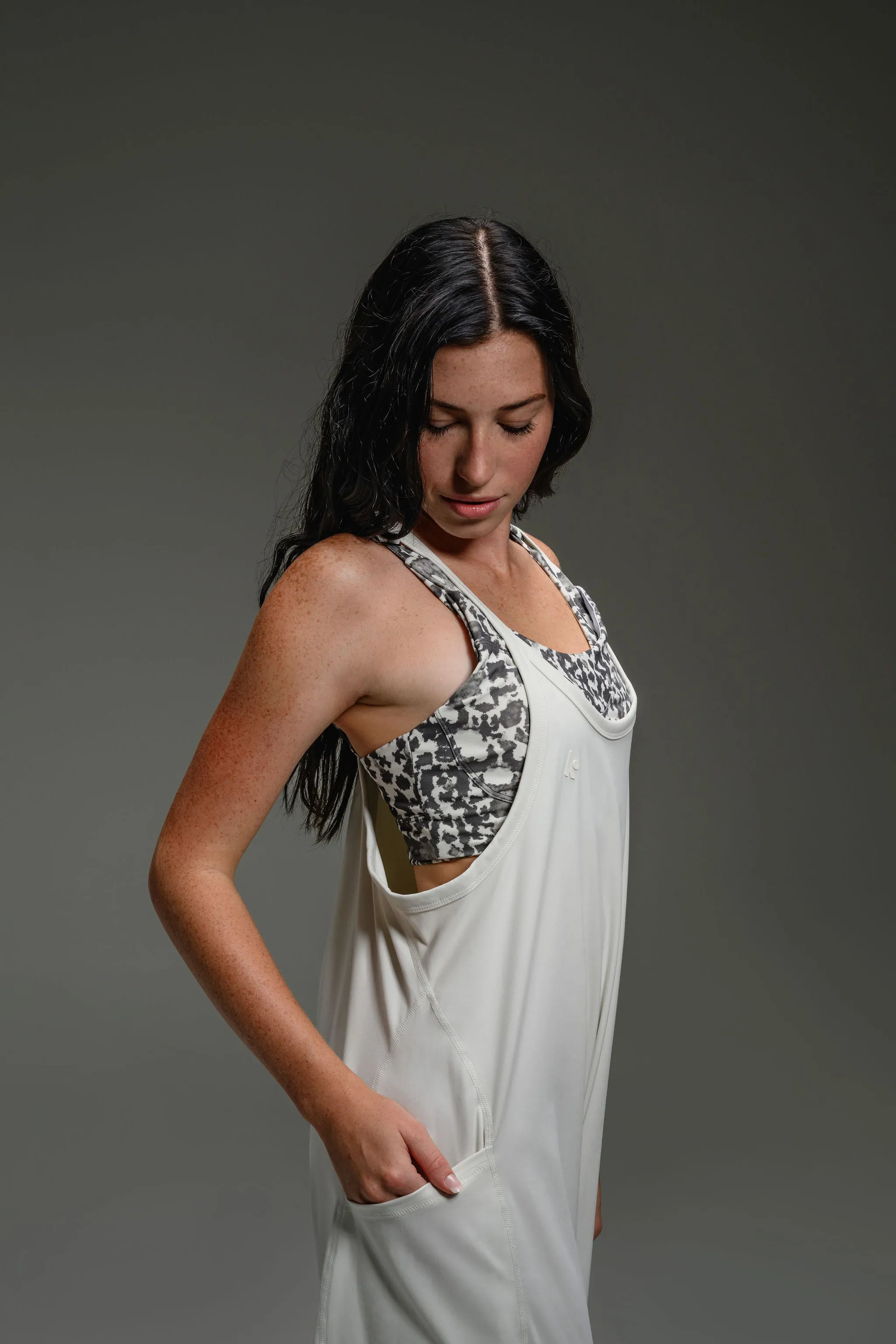 Featherlite Jumpsuit - Barely Blue