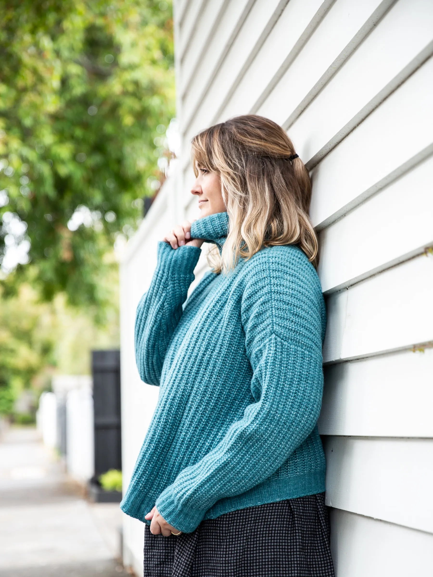 Fisherman ~ Boxy Ribbed Polo Jumper