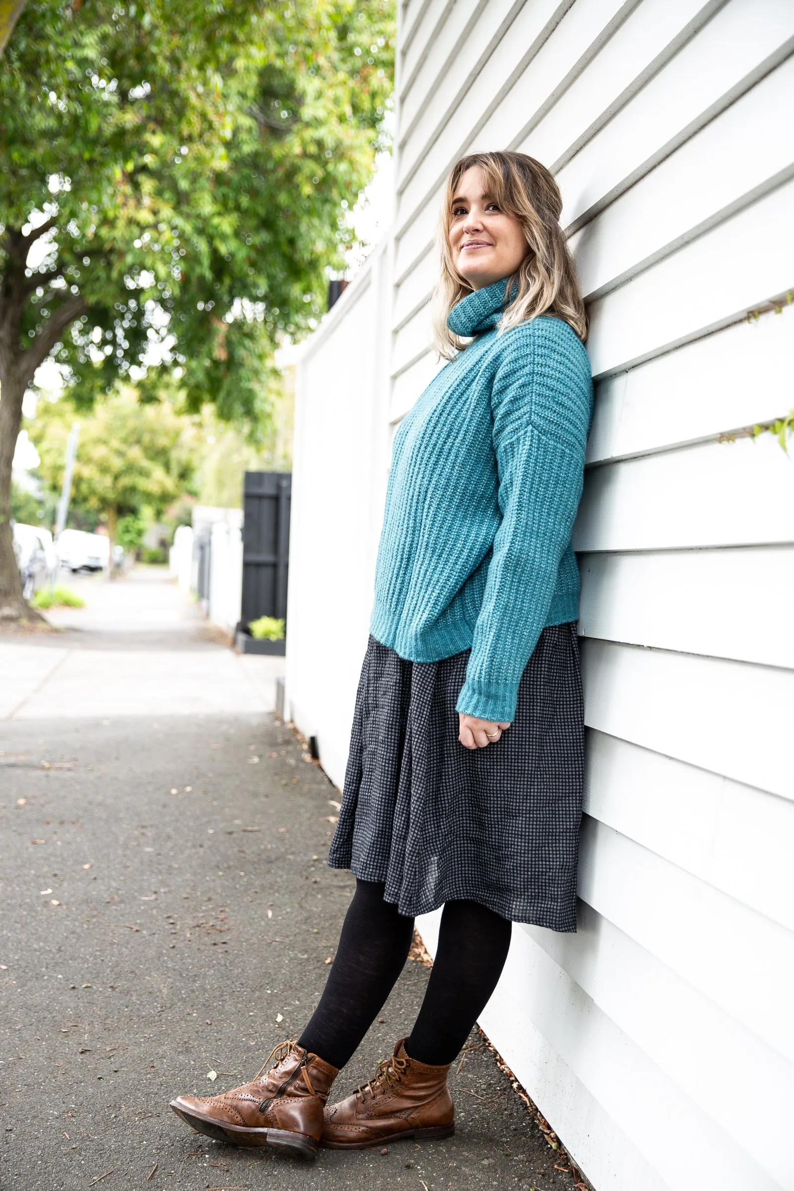 Fisherman ~ Boxy Ribbed Polo Jumper